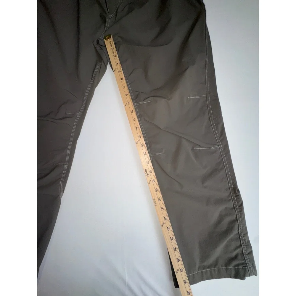 Kuhl Taupe Green Nylon Stretch Mens Hiking Outdoor Trail Utility‎ Pants 38x30